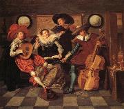 Dirck Hals Musicale oil on canvas